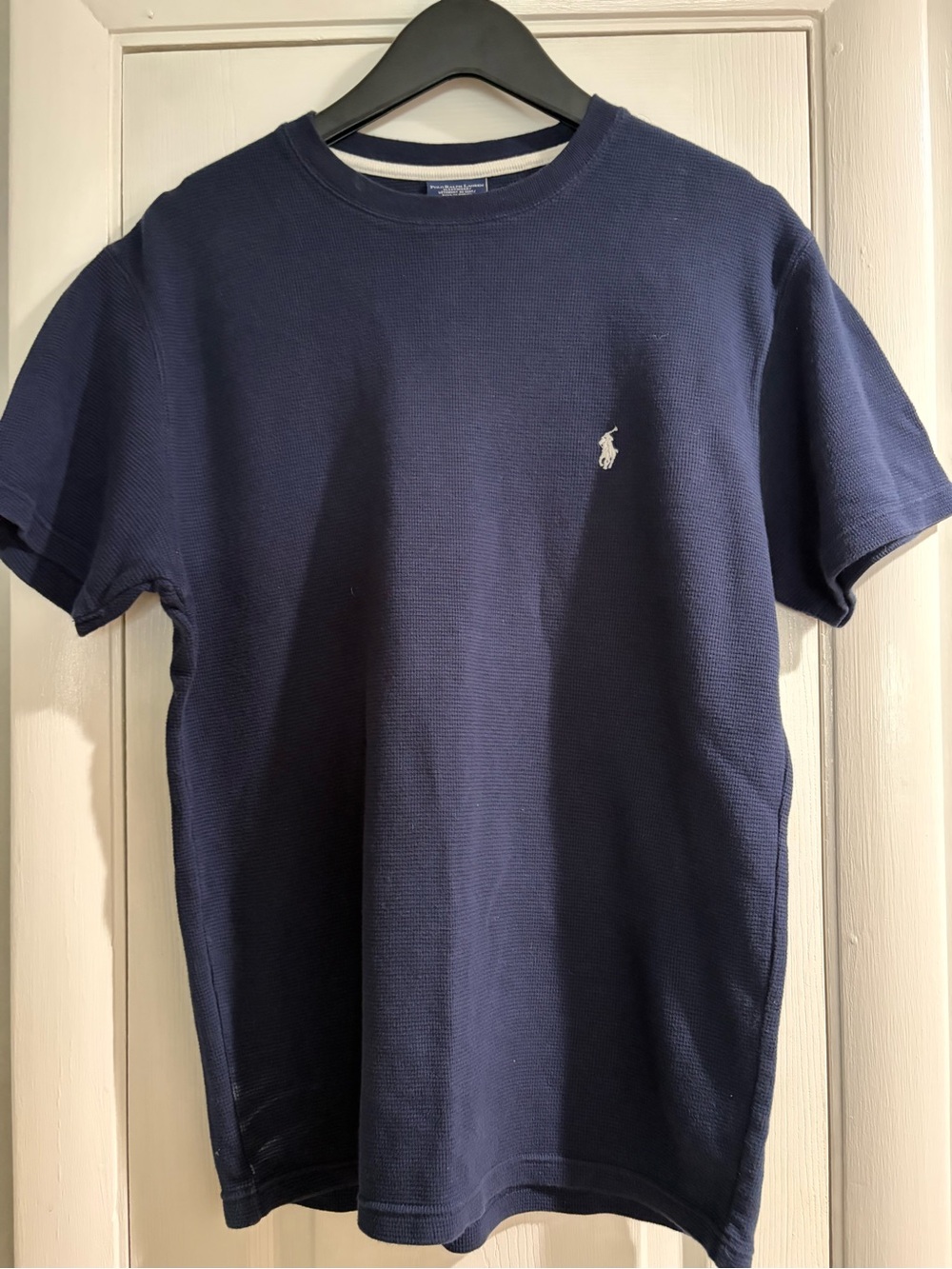 Polo by Ralph Lauren Navy Short-Sleeve Pique Tee with White Pony